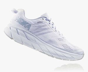 Hoka One One Men's Clifton 6 Road Running Shoes White Sale Canada [BSVQA-8407]